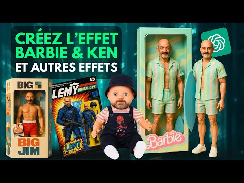 🤖 Deviens une poupée Barbie ou Big Jim grâce à ChatGPT & l’IA 🧸✨