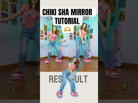 Learn CHIKI SHA 😳🔥 Mirror Dance Tutorial #shorts
